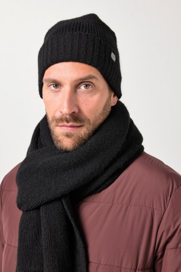 JP1880 834031 Strikket skjerf Svart - Skjerf - 