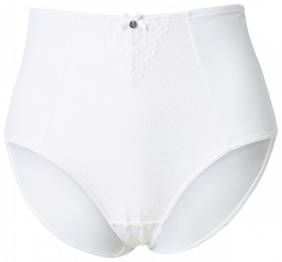 Ulla Popken 834307 Formende truser med blonder Benhvit - Shapewear - 