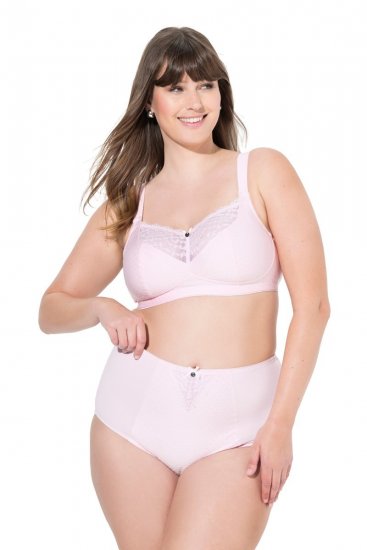 Ulla Popken 834307 Formende truser med blonder Rosa - Shapewear - 