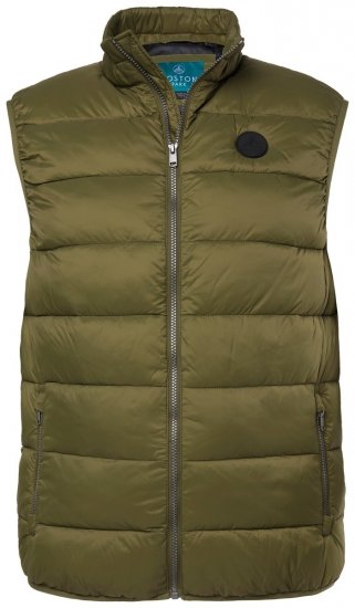 Boston Park 460 Quiltet vest med ståkrage Olivengrønn - Jakker - Store jakker - 2XL-12XL