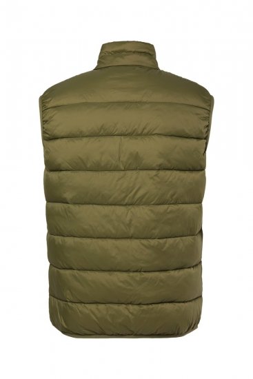 Boston Park 460 Quiltet vest med ståkrage Olivengrønn - Jakker - Store jakker - 2XL-12XL