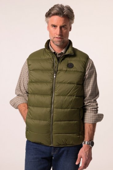 Boston Park 460 Quiltet vest med ståkrage Olivengrønn - Jakker - Store jakker - 2XL-12XL