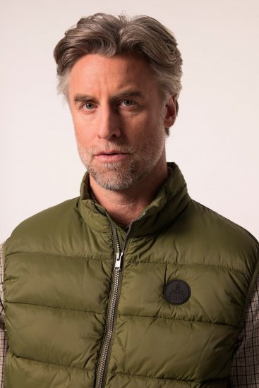 Boston Park 460 Quiltet vest med ståkrage Olivengrønn - Jakker - Store jakker - 2XL-12XL