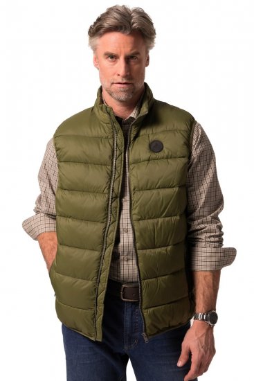 Boston Park 460 Quiltet vest med ståkrage Olivengrønn - Jakker - Store jakker - 2XL-12XL