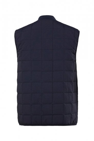 Men+ 464 Quiltet vest med collegekrage Mørkeblå - Jakker - Store jakker - 2XL-12XL