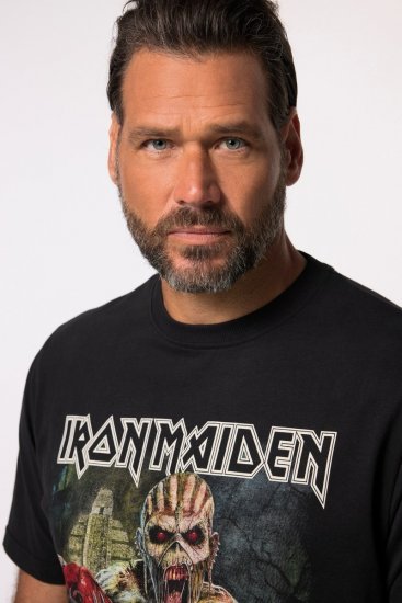 JP1880 Iron Maiden Eddie Attack Band T-Shirt Black - T-skjorter - Store T-skjorter - 2XL-14XL