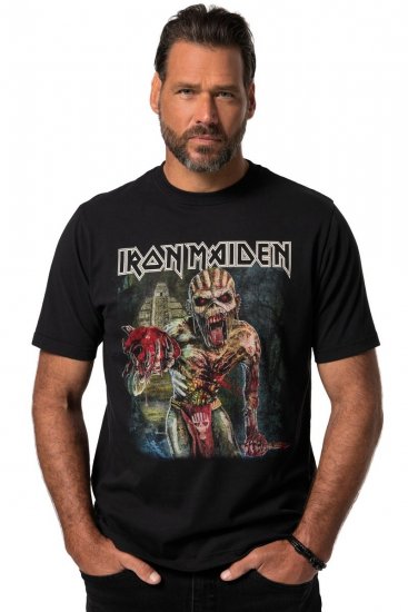 JP1880 Iron Maiden Eddie Attack Band T-Shirt Black - T-skjorter - Store T-skjorter - 2XL-14XL