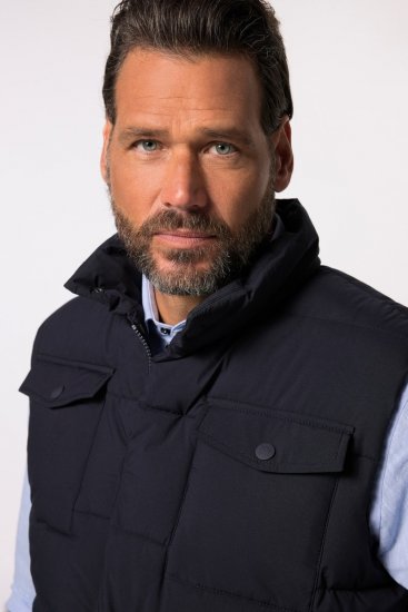 JP1880 834648 Quiltet vest med ståkrage Mørkeblå - Jakker - Store jakker - 2XL-12XL
