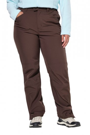 Ulla Popken 834662 Softshellbukser med fleecefôr Taupe - Outdoor - 