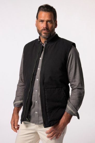 JP1880 834734 Canvasvest Svart - Jakker - Store jakker - 2XL-12XL