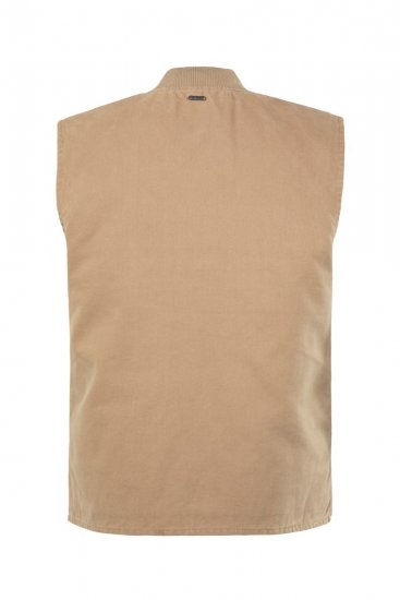 JP1880 834734 Canvasvest Mørkebeige - Jakker - Store jakker - 2XL-12XL