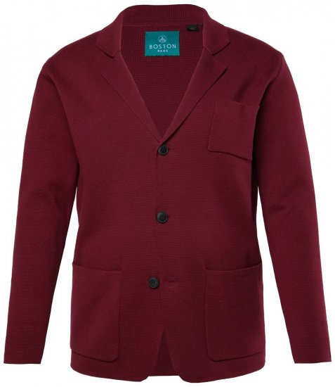 Boston Park 747 Flexlastic Strikket blazer Aubergine - Dresser og blazere - Dresser i store størrelser