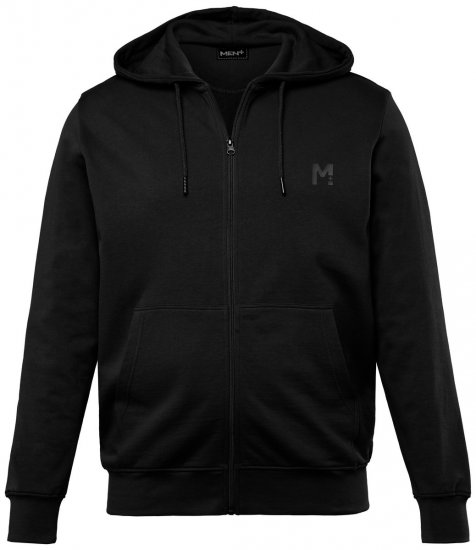 Men+ 851 Hettejakke Svart - Gensere og hettegensere - Store hettegensere - 2XL-14XL