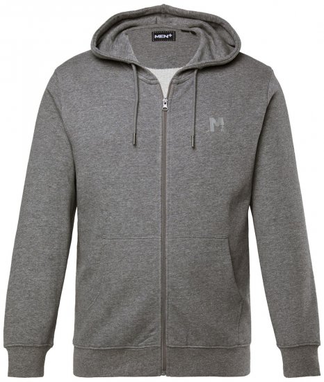 Men+ 851 Hettejakke Gråmelert - Gensere og hettegensere - Store hettegensere - 2XL-14XL