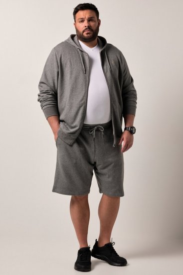 Men+ 851 Hettejakke Gråmelert - Gensere og hettegensere - Store hettegensere - 2XL-14XL