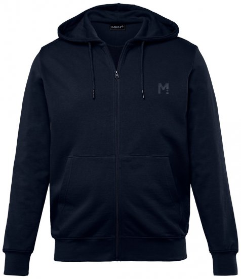 Men+ 851 Hettejakke Mørkeblå - Gensere og hettegensere - Store hettegensere - 2XL-14XL