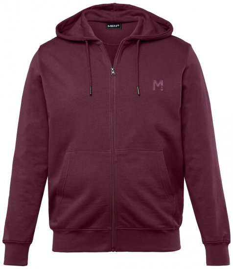 Men+ 851 Hettejakke Plomme - Gensere og hettegensere - Store hettegensere - 2XL-14XL