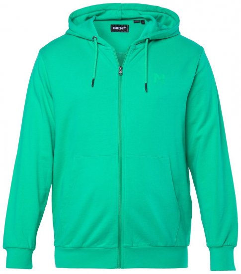 Men+ 851 Hettejakke Smaragdgrønn - Gensere og hettegensere - Store hettegensere - 2XL-14XL