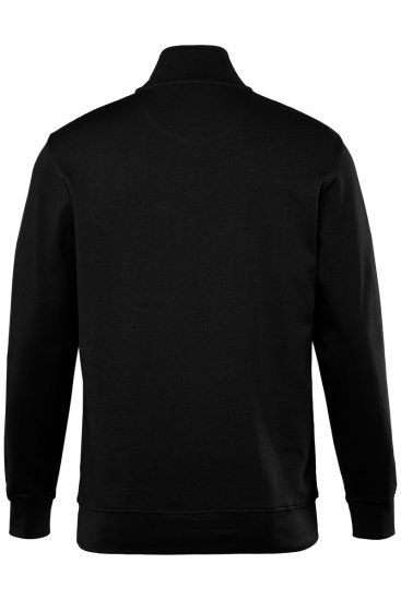 Men+ 856 Halfzip-genser Svart - Gensere og hettegensere - Store hettegensere - 2XL-14XL