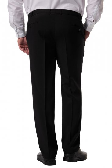 Men+ 066 Porto Dressbukser bellyfit Svart - Dresser og blazere - Dresser i store størrelser