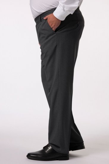 Men+ 066 Porto Dressbukser bellyfit Grå - Dresser og blazere - Dresser i store størrelser