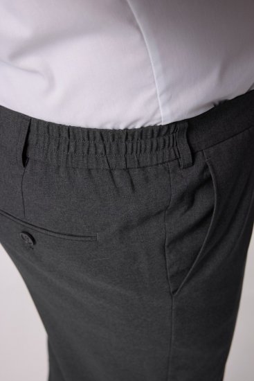 Men+ 066 Porto Dressbukser bellyfit Grå - Dresser og blazere - Dresser i store størrelser