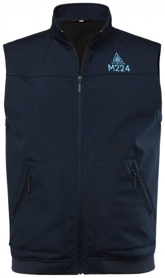Men+ 414 Softshellvest med ståkrage Mørkeblå - Jakker - Store jakker - 2XL-12XL