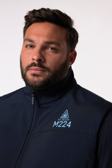 Men+ 414 Softshellvest med ståkrage Mørkeblå - Jakker - Store jakker - 2XL-12XL