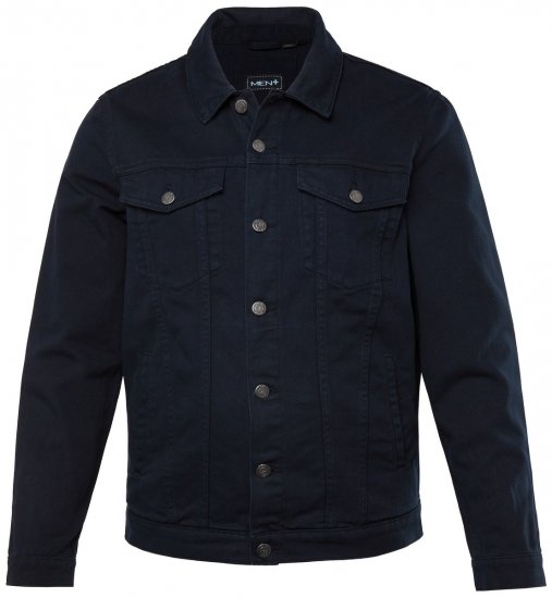 Men+ 446 Jeansjakke med brystlommer Mørkeblå - Jakker - Store jakker - 2XL-12XL