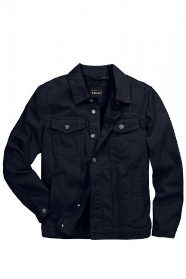 Men+ 446 Jeansjakke med brystlommer Mørkeblå - Jakker - Store jakker - 2XL-12XL