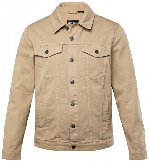 Men+ 446 Jeansjakke med brystlommer Sand - Jakker - Store jakker - 2XL-12XL