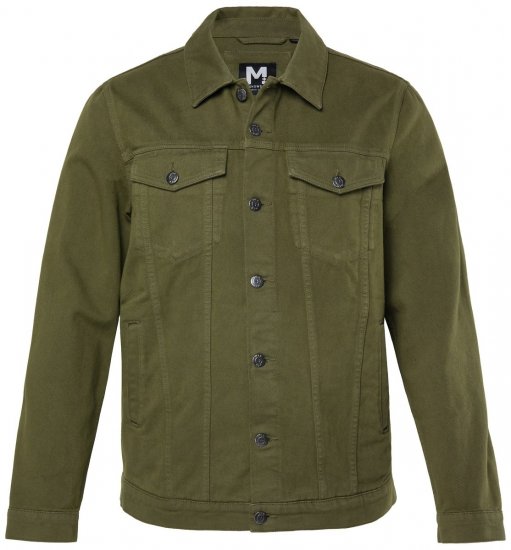 Men+ 446 Jeansjakke med brystlommer Mørk oliven - Jakker - Store jakker - 2XL-12XL