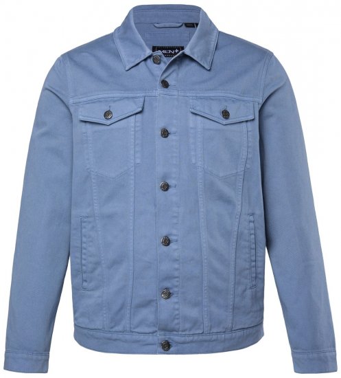 Men+ 446 Jeansjakke med brystlommer Denimblå - Jakker - Store jakker - 2XL-12XL