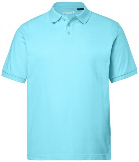 Men+ 256 Pikéskjorte Lys turkis - Polo- & piqueskjorter - Poloskjorte i store størrelser - 2XL-8XL