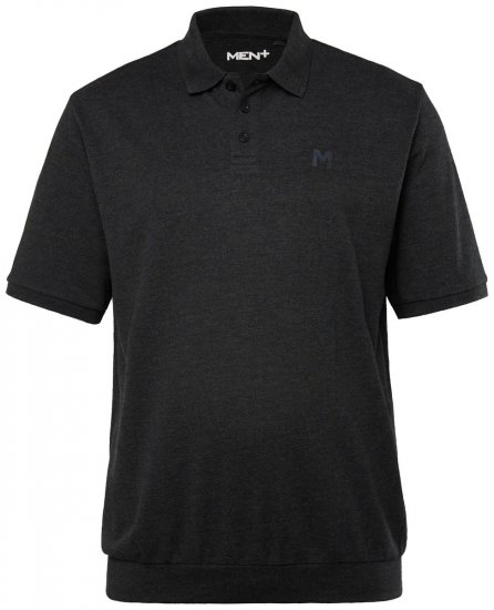 Men+ 264 Pikéskjorte bellyfit Svart - Polo- & piqueskjorter - Poloskjorte i store størrelser - 2XL-8XL
