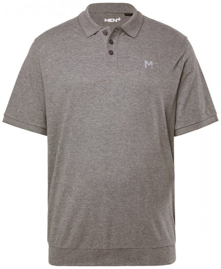 Men+ 264 Pikéskjorte bellyfit Gråmelert - Polo- & piqueskjorter - Poloskjorte i store størrelser - 2XL-8XL