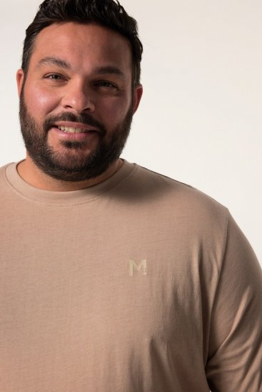 Men+ 276 T-skjorte med rund hals Sand - T-skjorter - Store T-skjorter - 2XL-14XL