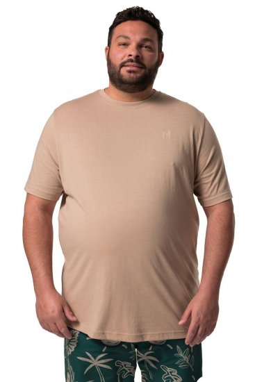 Men+ 276 T-skjorte med rund hals Sand - T-skjorter - Store T-skjorter - 2XL-14XL