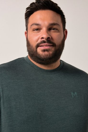 Men+ 276 T-skjorte med rund hals Mørkegrønn - T-skjorter - Store T-skjorter - 2XL-14XL