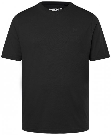 Men+ 279 T-skjorte med V-hals Svart - T-skjorter - Store T-skjorter - 2XL-14XL