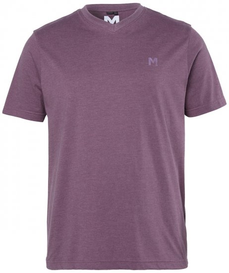 Men+ 279 T-skjorte med V-hals Plomme - T-skjorter - Store T-skjorter - 2XL-14XL
