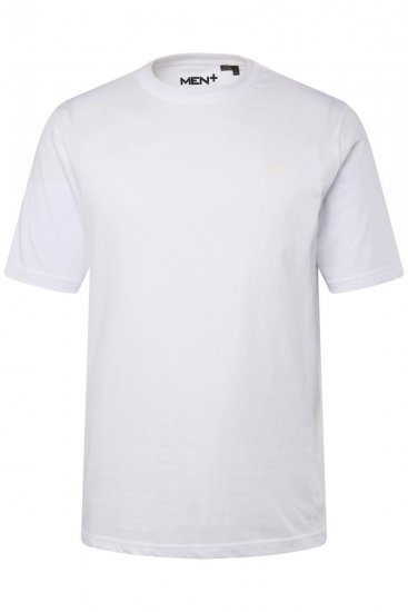 Men+ 285 T-skjorte med rund hals Hvit 2-pakning - T-skjorter - Store T-skjorter - 2XL-14XL