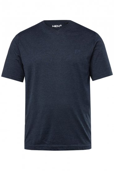 Men+ 299 T-skjorte med V-hals Mørkeblå 2-pakning - T-skjorter - Store T-skjorter - 2XL-14XL