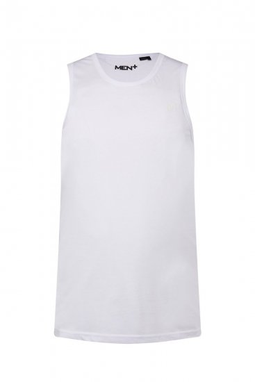 Men+ 305 Singlet Hvit 2-pakning - T-skjorter - Store T-skjorter - 2XL-14XL