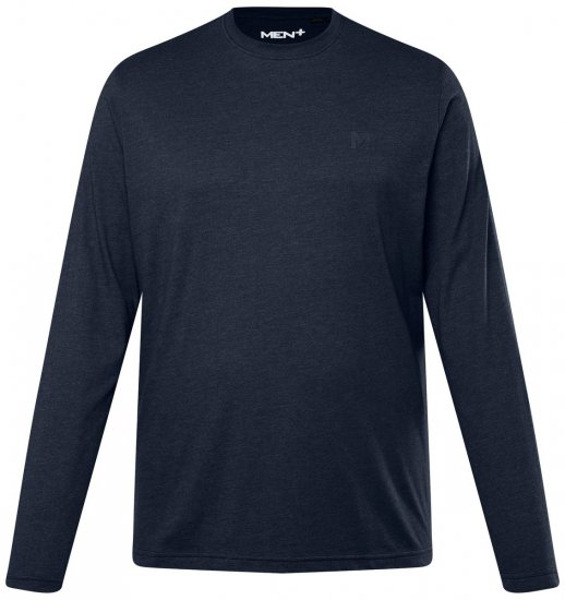 Men+ 307 Langermet T-skjorte Mørkeblå - T-skjorter - Store T-skjorter - 2XL-14XL