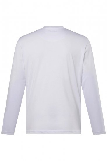 Men+ 307 Langermet T-skjorte Hvit - T-skjorter - Store T-skjorter - 2XL-14XL