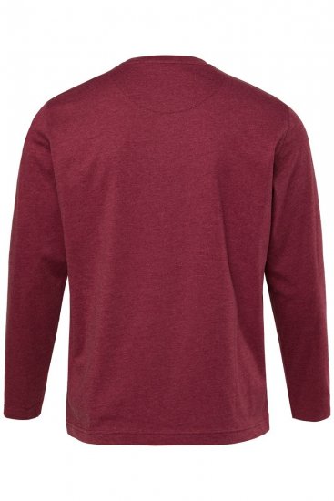 Men+ 307 Langermet T-skjorte Aubergine - T-skjorter - Store T-skjorter - 2XL-14XL