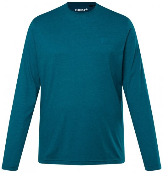 Men+ 307 Langermet T-skjorte Gråblå - T-skjorter - Store T-skjorter - 2XL-14XL