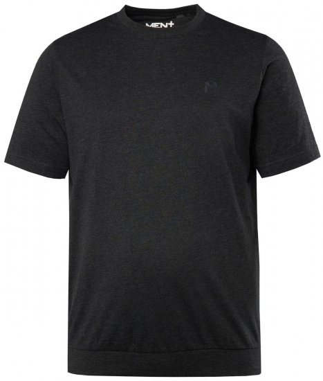 Men+ 308 T-skjorte bellyfit Svart - T-skjorter - Store T-skjorter - 2XL-14XL