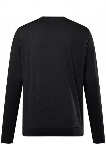 Men+ 313 Langermet T-skjorte bellyfit Svart - T-skjorter - Store T-skjorter - 2XL-14XL
